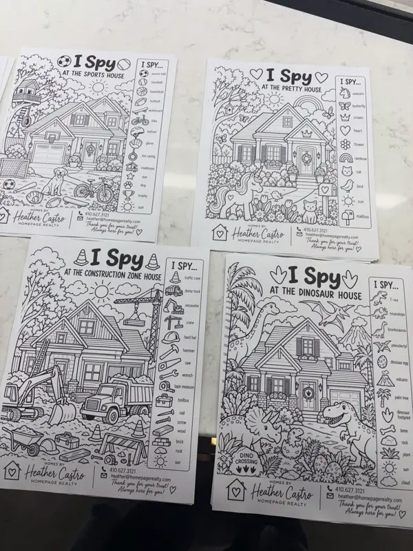 Custom coloring pages for a client event, post by @homesbyheathercastro